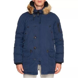 SPIEWAK & Sons Golden Fleece Extreme Weather Parka Men 40 Reg Military Green Fur